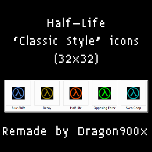 Half Life Icons - Classic Style by Dragon900x on DeviantArt