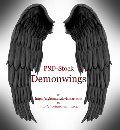 Demon Wings - PSD STOCK