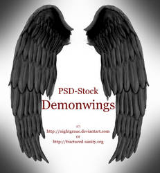 Demon Wings - PSD STOCK