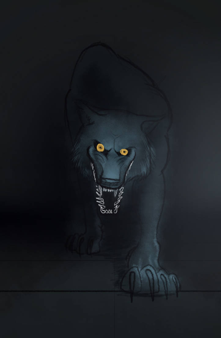 Creepy Wolf by Katie-Grace on DeviantArt