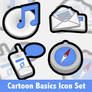 Cartoon Basics Icon Set - 1