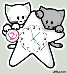 Pepper + Pixie Star Clock