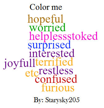 Color me [adjective] 31 by Starysky205 on DeviantArt
