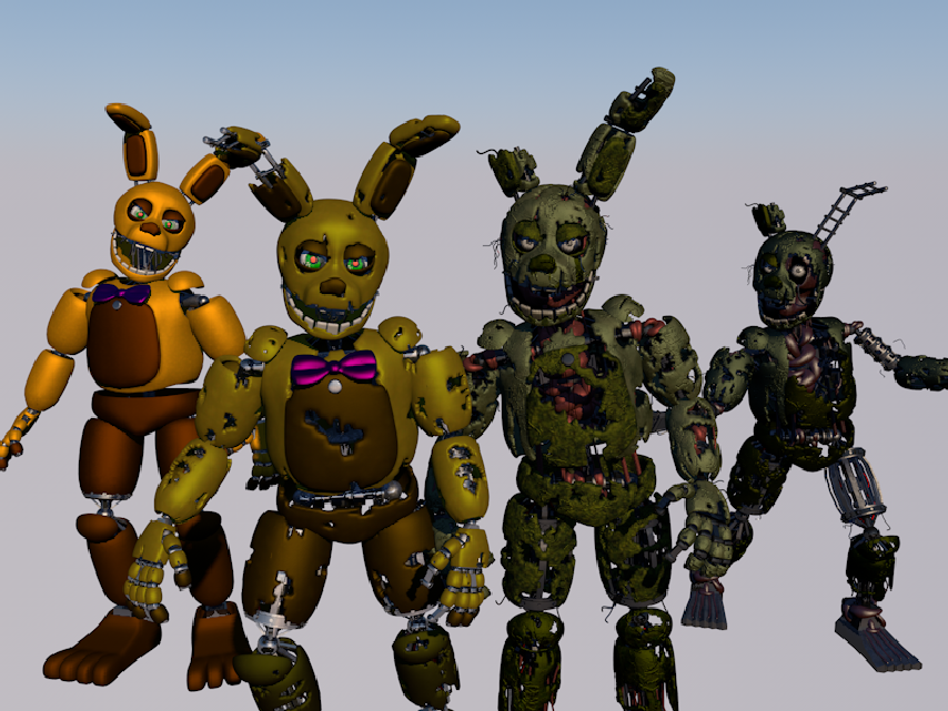 Springtraps and Springbonnies V6 port by MatheusLo by Matheuslorenzo13 ...