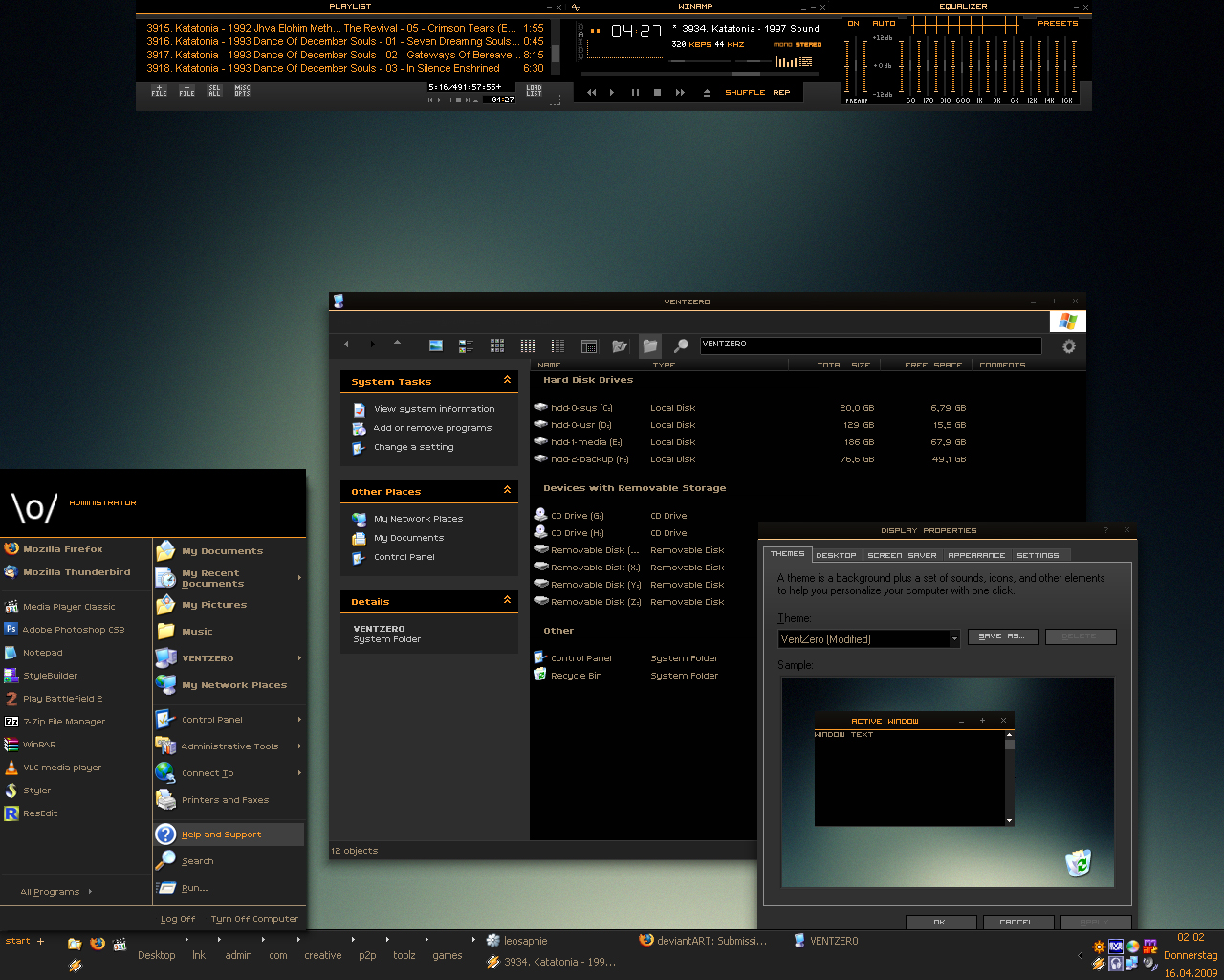 VentZer0 Theme Package