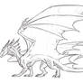 Dragon Lineart Template 1