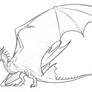 Wyvern Lineart Template 2