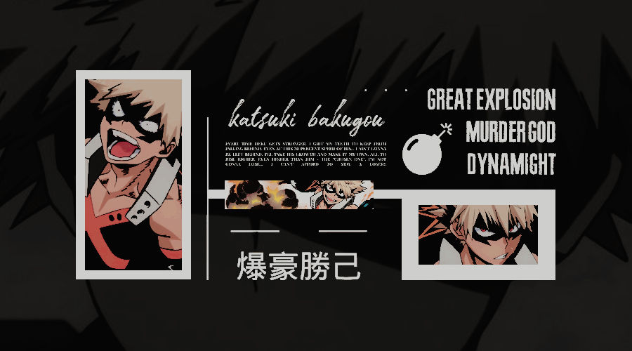 TEMPLATE : KATSUKI BAKUGOU by babymagik on DeviantArt