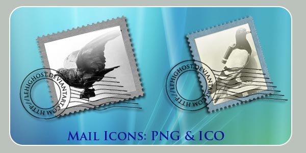 Carrier Pigeon Mail Dock Icons