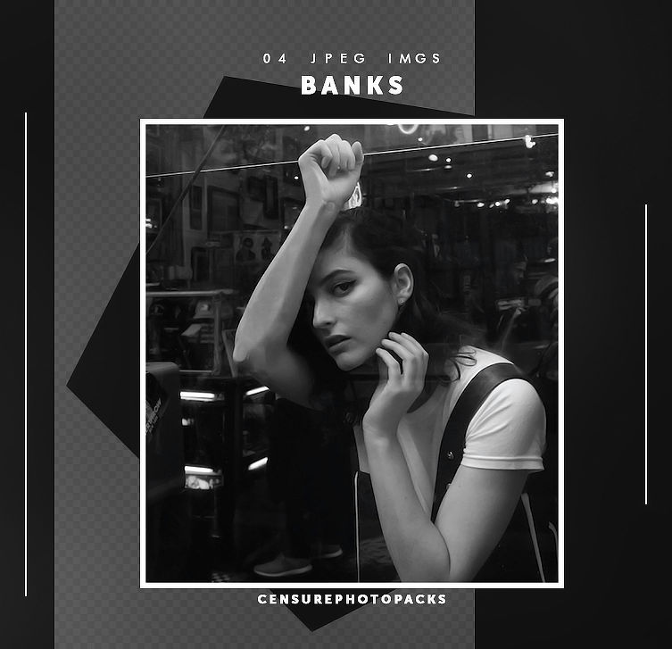 // PHOTOPACK 5697 - BANKS // by censurephotopacks on DeviantArt