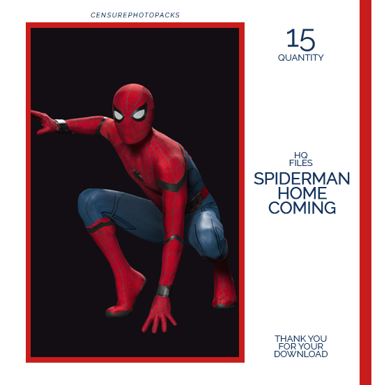 PHOTOPACK 7185 | SPIDERMAN HOMECOMING (PROMO) by censurephotopacks on  DeviantArt
