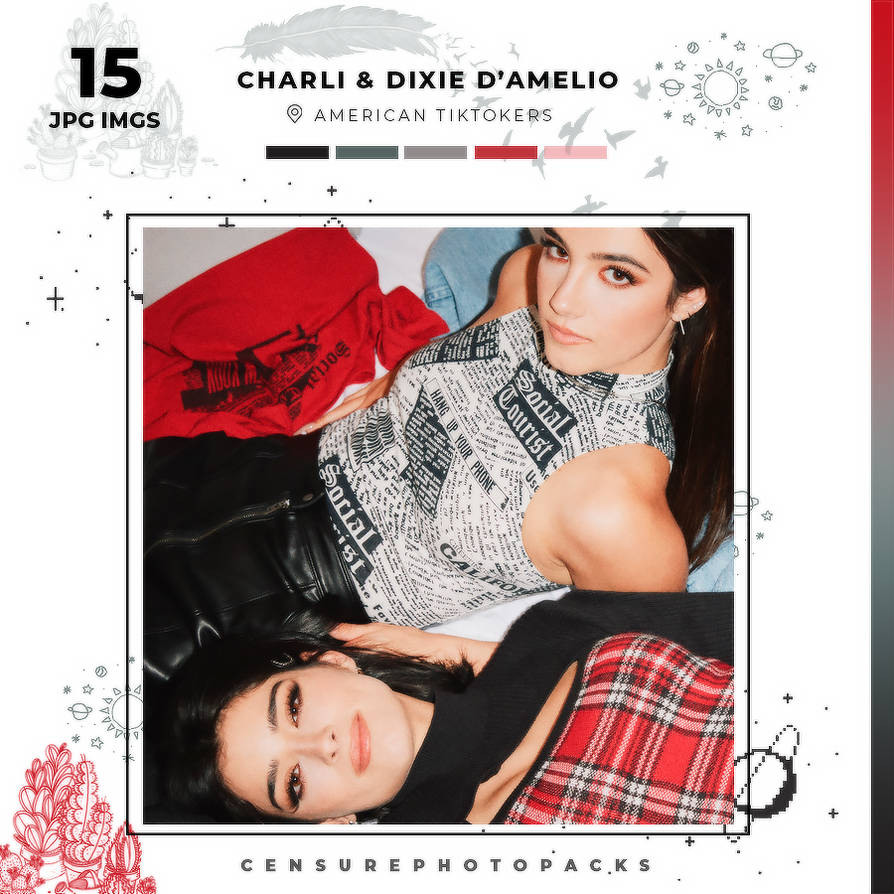 Photopack 12522 . Charli D'Amelio x Dixie D'Amelio by censurephotopacks ...