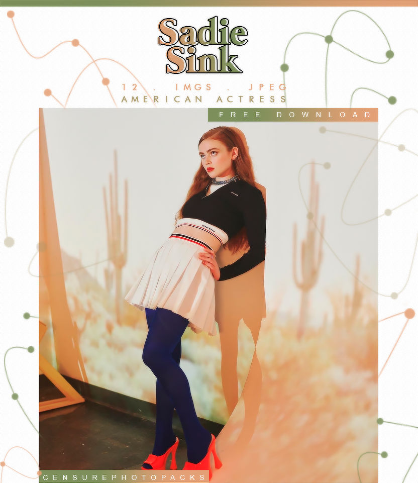 Photopack 15380 . Sadie Sink by censurephotopacks on DeviantArt