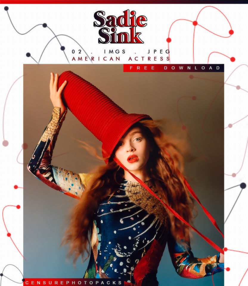 Photopack 15395 . Sadie Sink by censurephotopacks on DeviantArt