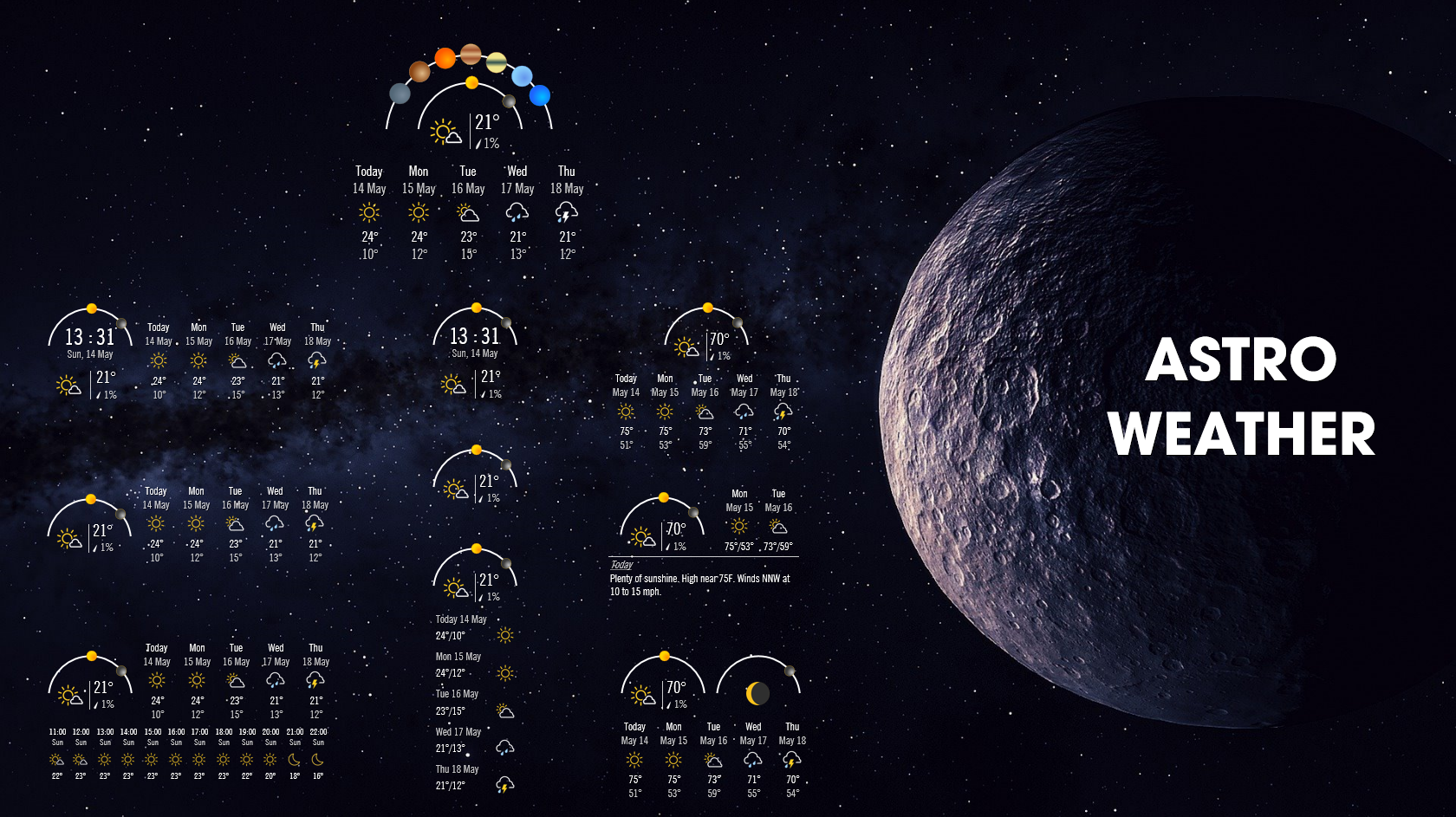 Art Planet Saturn Weather
