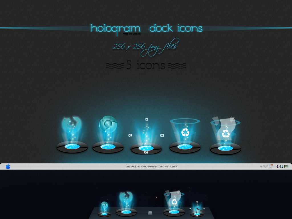 Hologram Dock icons