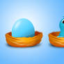 twitter egg and bird