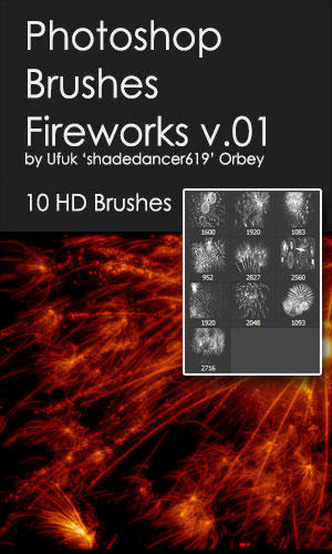Shades FireWorks v.01 HD Photoshop Brushes by shadedancer619 on DeviantArt