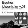 Shades Mountains v.01 HD Photoshop Brushes