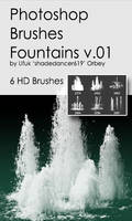 Shades Fountains v.01 HD Photoshop Brushes