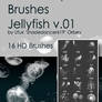 Shades Jellyfish v.01 HD Photoshop Brushes