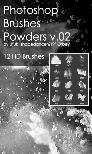 Shades Powders v.02 HD Photoshop Brushes