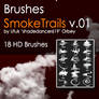 Shades SmokeTrails v.01 HD Photoshop Brushes