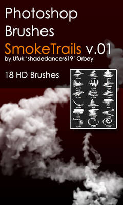 Shades SmokeTrails v.01 HD Photoshop Brushes