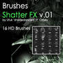 Shades ShatterFX v.01 HD Photoshop Brushes