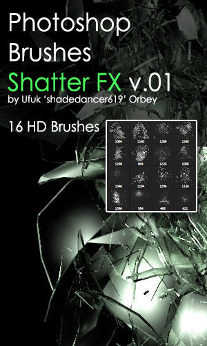 Shades ShatterFX v.01 HD Photoshop Brushes by shadedancer619 on DeviantArt
