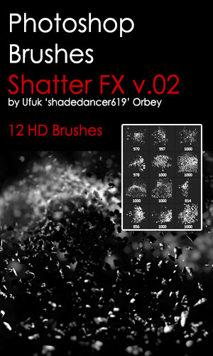 Shades ShatterFX v.02 HD Photoshop Brushes
