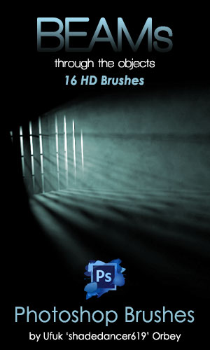 Shades Beams v.01 HD Photoshop Brushes