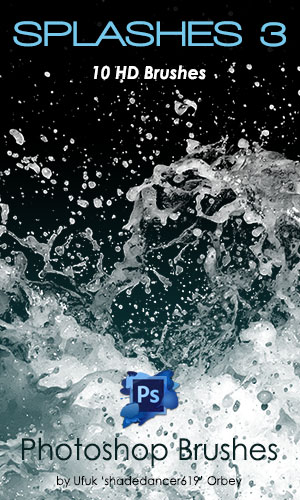Shades Splashes v.03 HD Photoshop Brushes