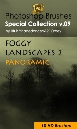 Foggy Landscapes Photoshop Brushes