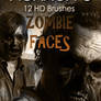 Zombie Faces  Photoshop Brushes