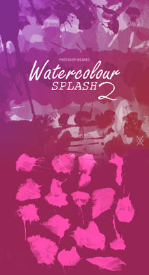 Watercolour Splash 2 Photoshop Brushes CS6+