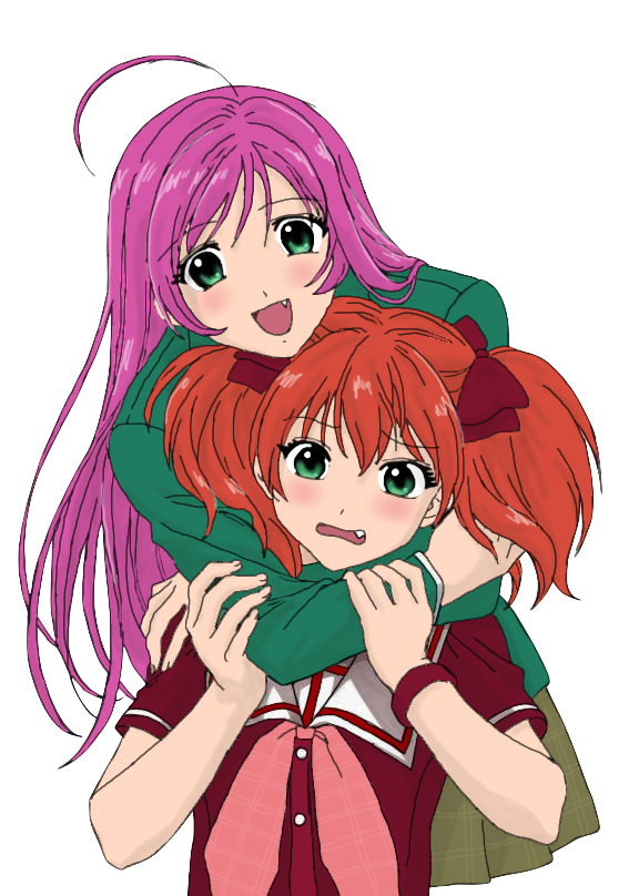 Sisters - Moka and Kokoa by kimmie2598 on DeviantArt