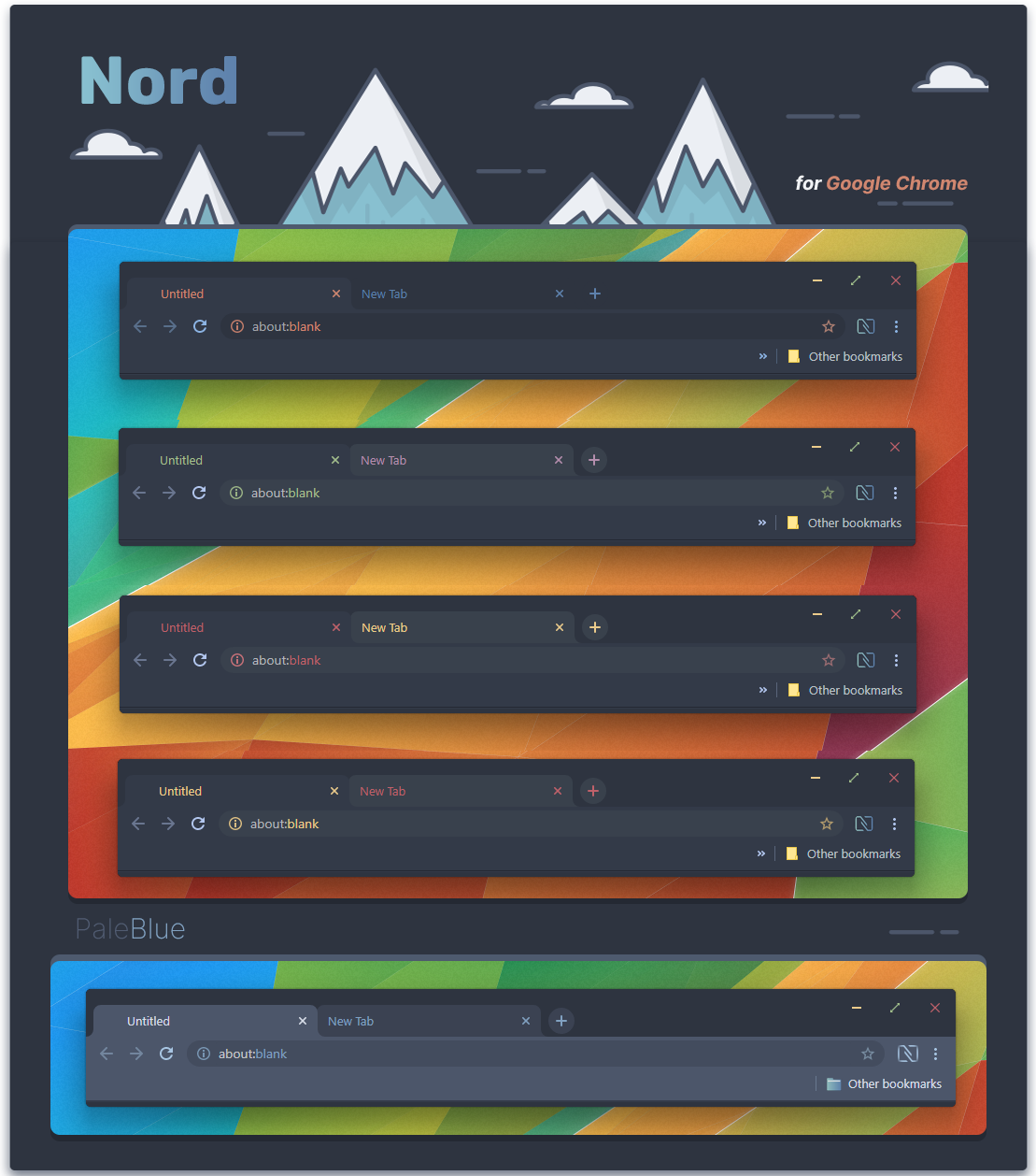 nord theme for chrome v2 by sublime9