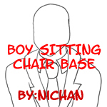 Boy Sitting Chair Base - ni