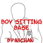 Boy Sitting Base - ni by TMNT-U