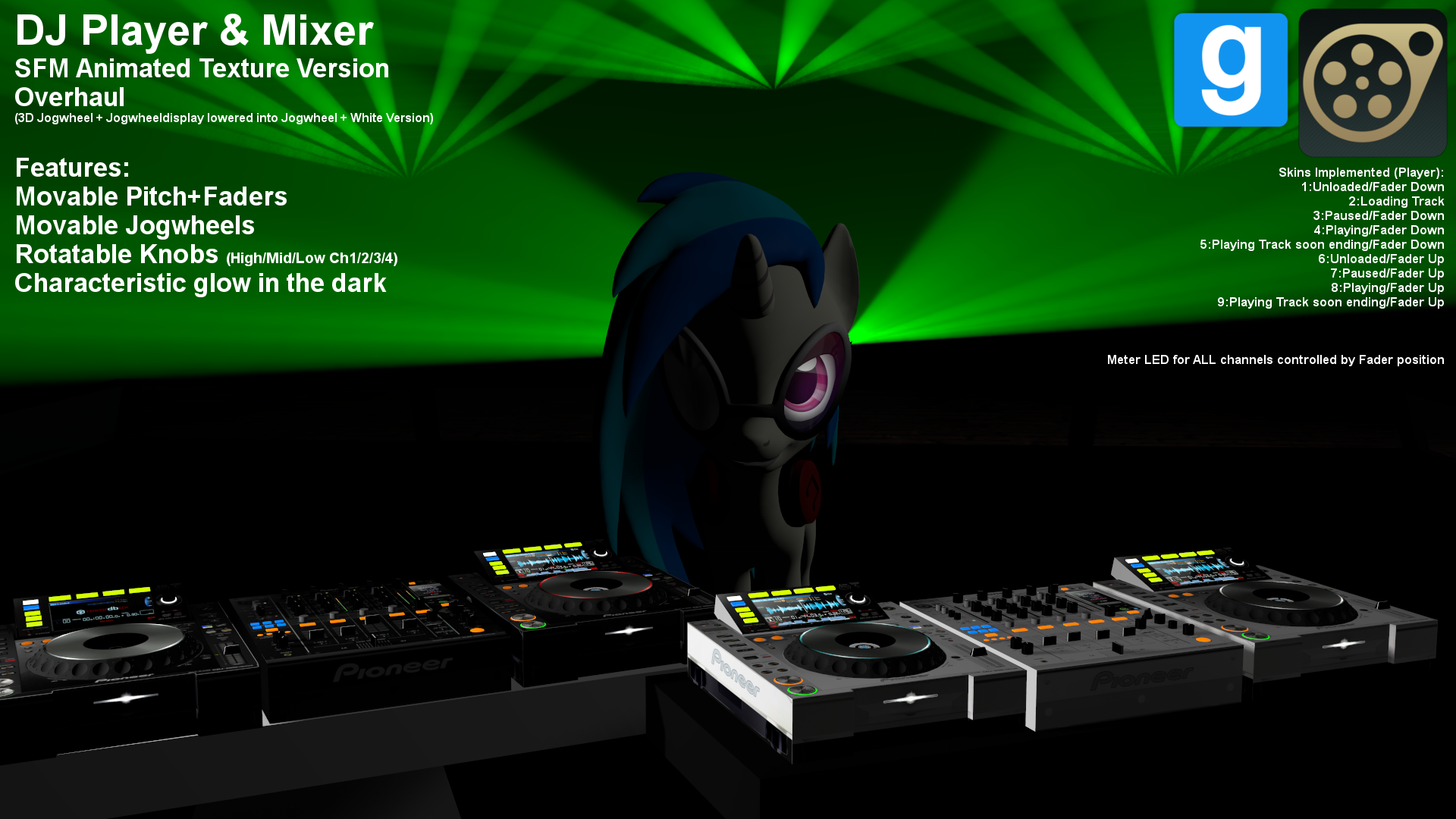 DJ Player+Mixer V5.0SFM/GMod Anim.Text.Version[DL]