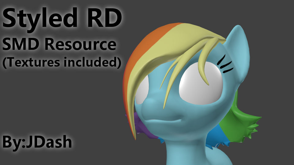 Rainbow Dash Styled Mane Resource by JDash42 on DeviantArt