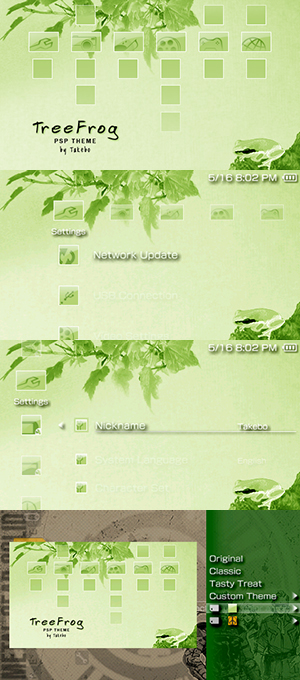 TreeFrog PSP Theme