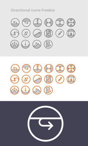 Directional Icons Freebie, de festgebaeck