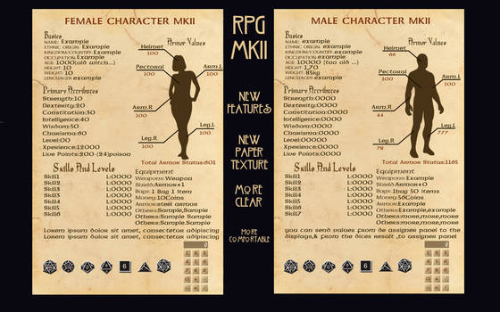 Character Sheet RPG MKII 1.0