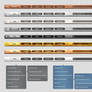 8 Textured Web Menus
