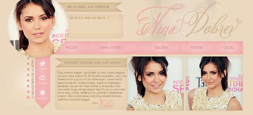 Nina Dobrev .PSD Banner