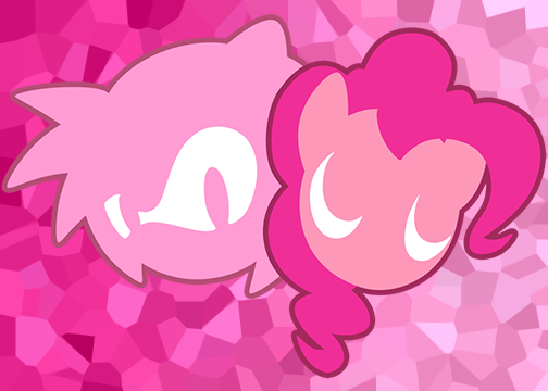 #2 Pinkie Pie and Amy Rose Emblem Wallpaper by FluffyNinja7 on DeviantArt