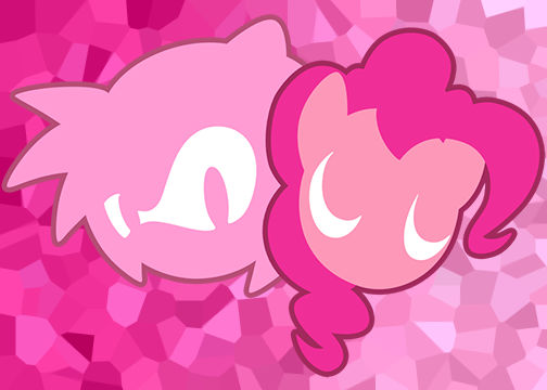 #2 Pinkie Pie and Amy Rose Emblem Wallpaper by FluffyNinja7 on DeviantArt