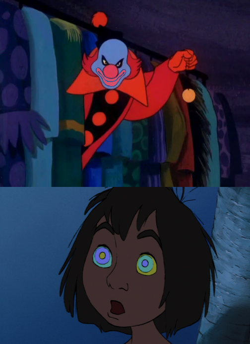 The Ghost Clown Hypnotizes Mowgli by Msoares12 on DeviantArt